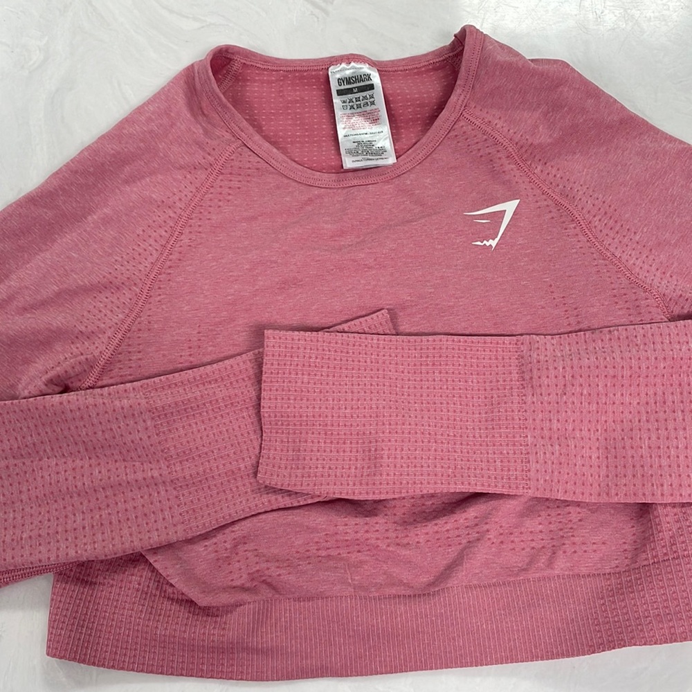 Gymshark Pink Vital Seamless Long Sleeve Workout Top